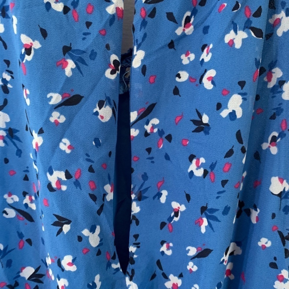 Flowered mock turtleneck sleeveless sundress - Picture 6 of 10